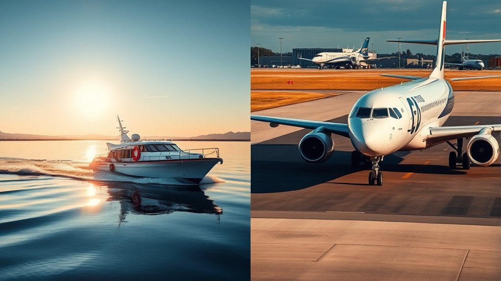 Boat Or Aeroplane Which Is Safest: Everything You Need to Know commercial airplane and recreational boat compared for travel safety