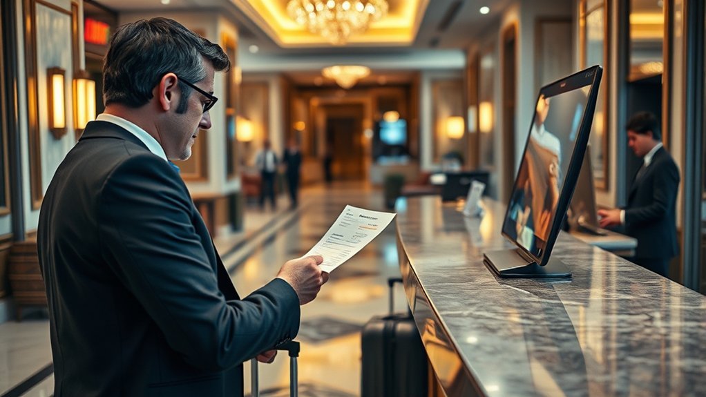 Traveler comparing complete hotel prices to avoid unnecessary destination fees