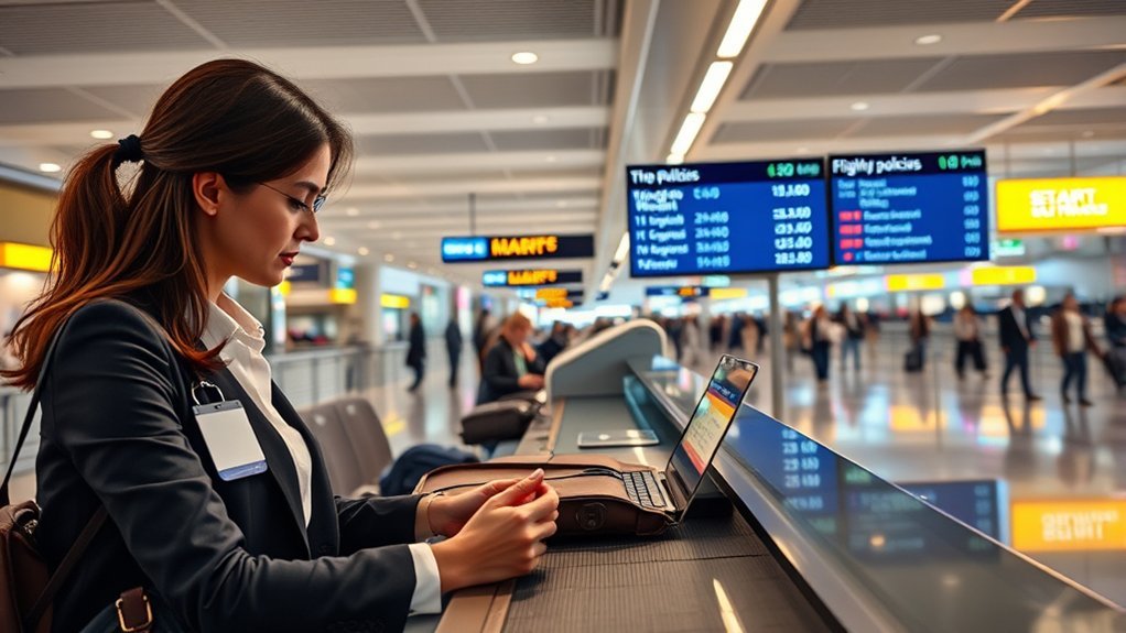 Cabin and checked baggage prepared for a Singapore Airlines flight