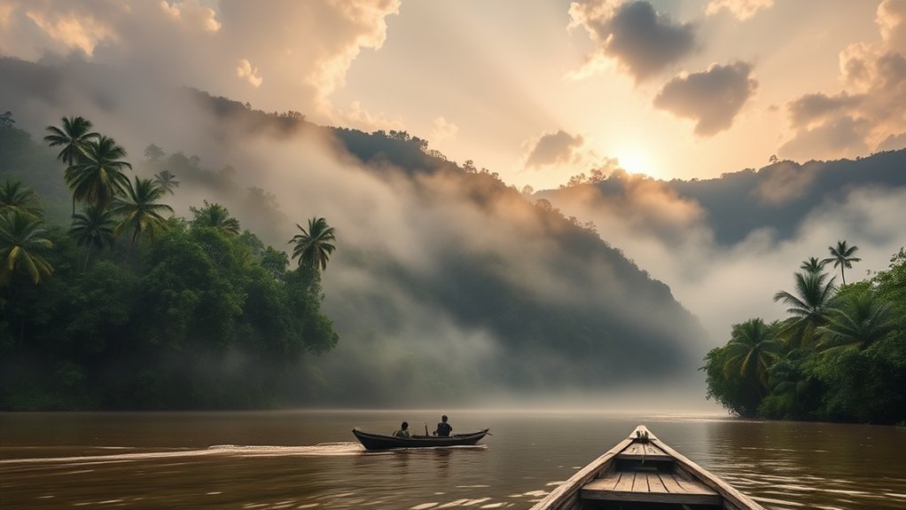 Southern Borneo rainforest during the relatively drier travel season