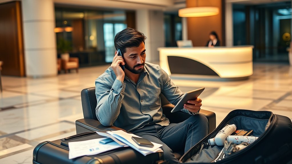 Hotel.Com 电话: Complete Hotel Guide Traveler resolving a Hotels.com booking problem