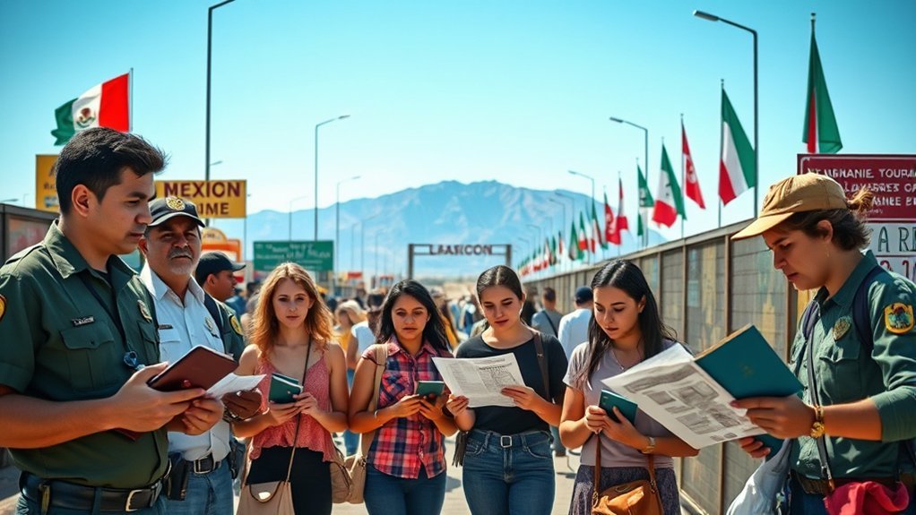 Could I Be Deined Entry to Mexico: Best Routes & Travel Tips Mexican immigration officer reviewing a traveler's entry documents
