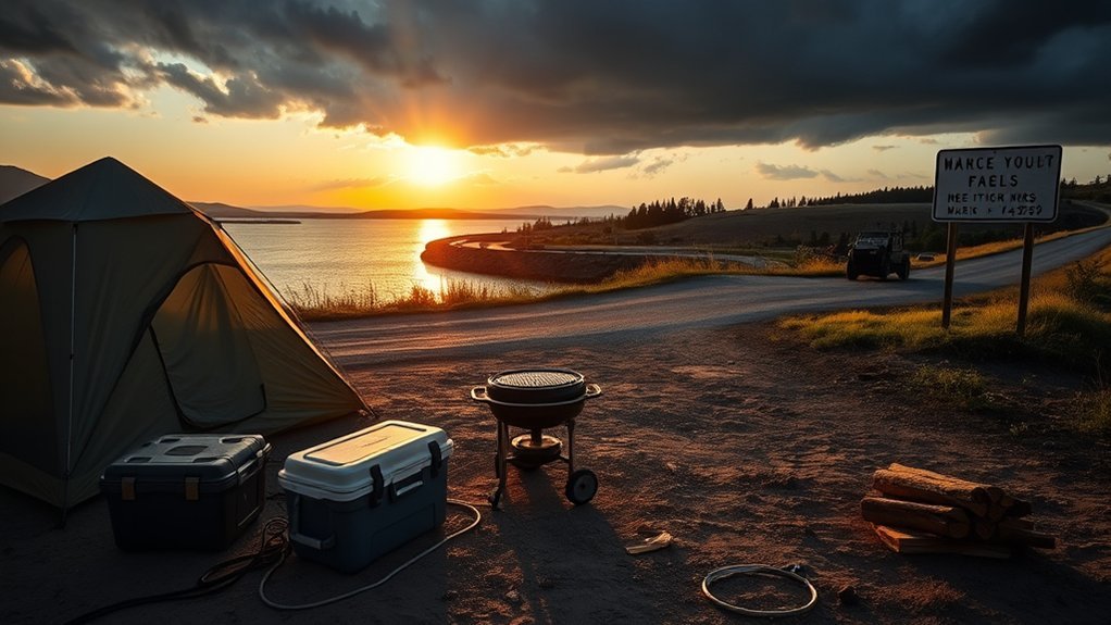 campsite safety hazards, trip risks, and liability protection