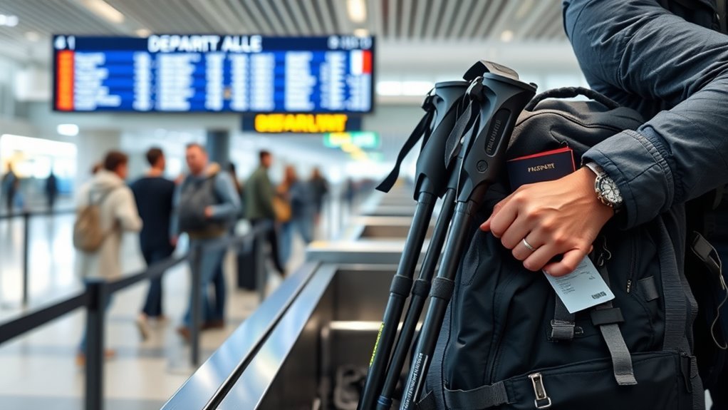 Can You Carry Hike Stick On Plane: Everything You Need to Know Traveler checking international trekking pole and hand-luggage regulations