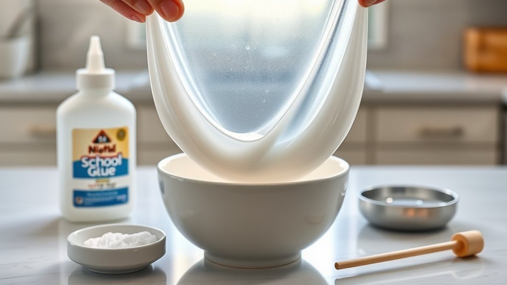 A Picture Of Three Point Two Ounces Of Silme In...: Everything You Need to Know polymer chains forming cross-links during slime making
