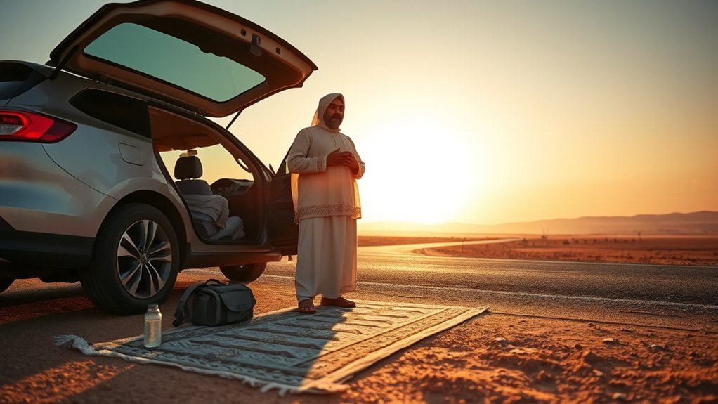 combine Dhuhr and Asr prayers while travelling