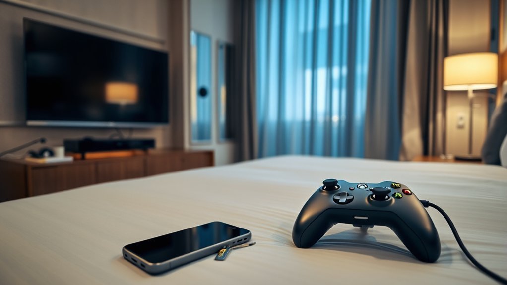 Xbox console connecting to a hotel Wi-Fi network