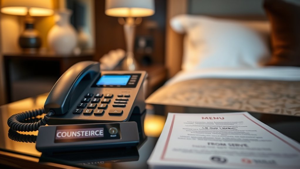 Numbers For Help In Hotel: Complete Hotel Guide hotel guest calling the front desk for assistance