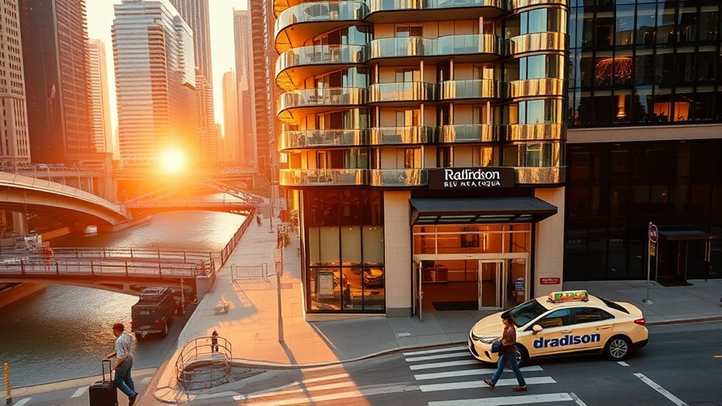 Is This Raddison: Best Routes & Travel Tips Radisson Blu Aqua Hotel Chicago skyline and guest amenities