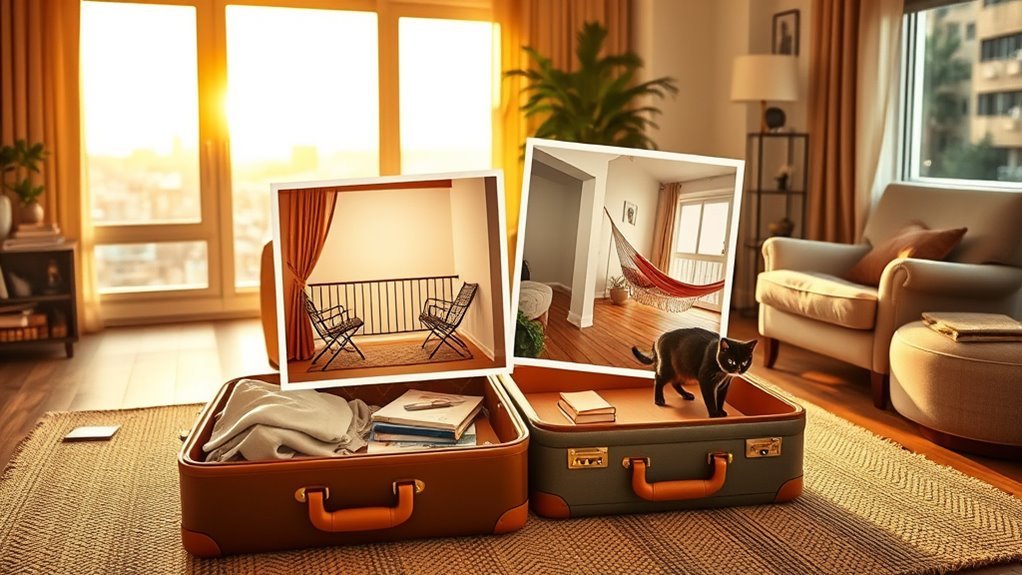 travelers enjoying a comfortable home exchange stay