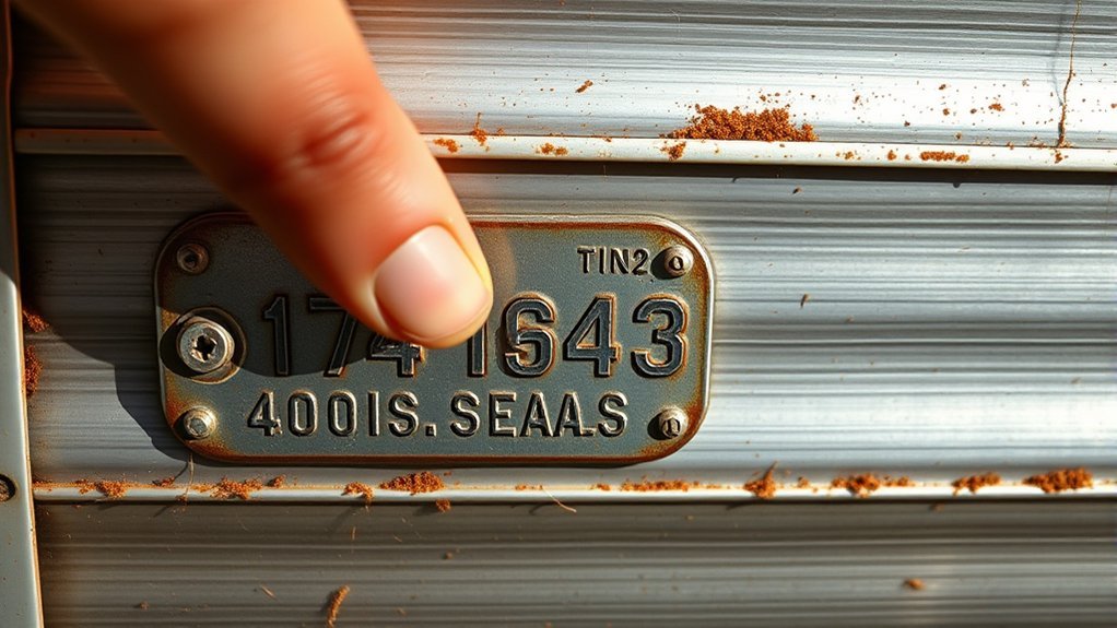 Comparing a vintage trailer serial number with manufacturer and registration records