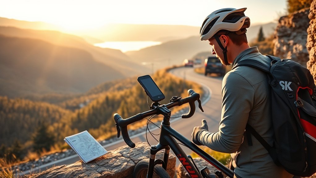 How to Go: Best Routes & Travel Tips cyclist setting distance elevation and terrain goals for a route
