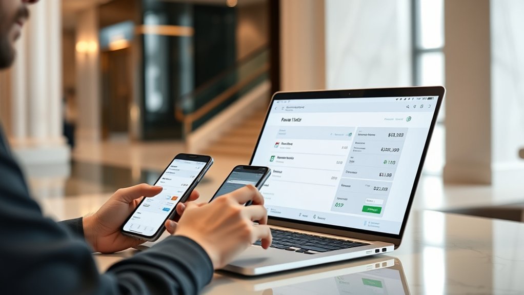 ACH eCheck bank payment flow for a hotel booking