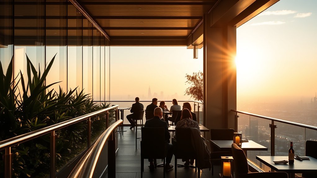 Dining with London skyline views at Sky Garden