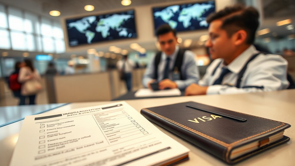 Person disclosing criminal history truthfully on a visa application form
