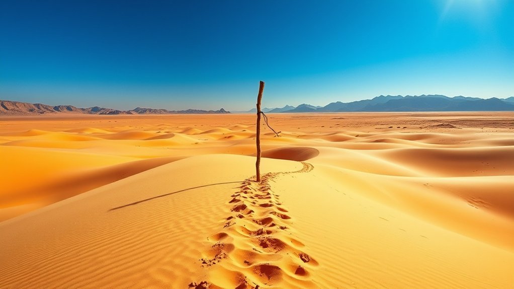 Illustration representing divine guidance and route mapping during the Exodus