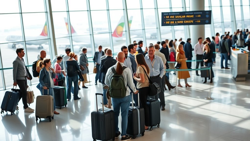 Tour and flight operators coordinating passenger numbers and logistics