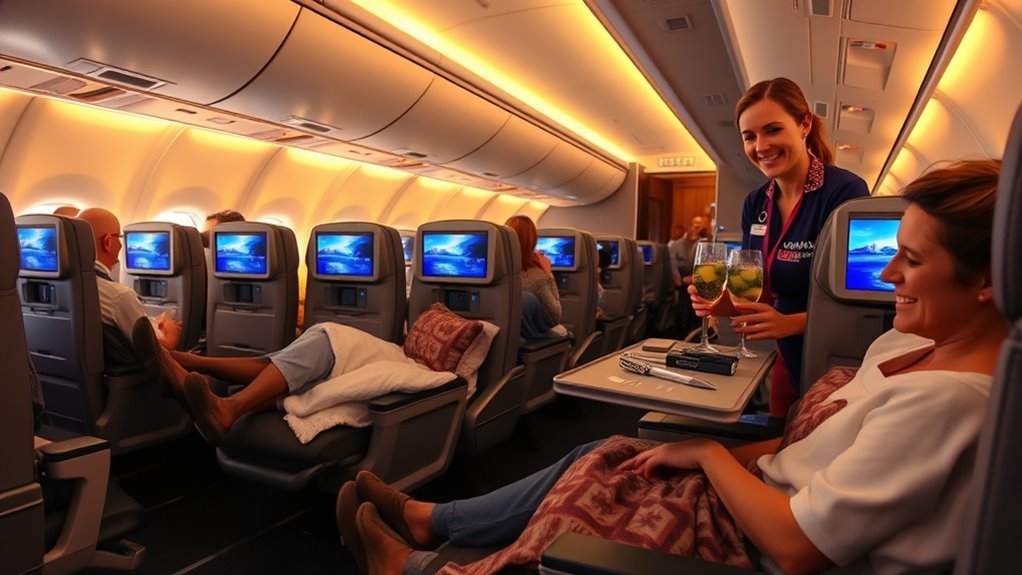 enhanced legroom and boarding