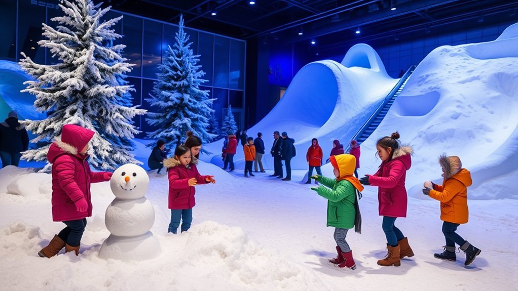 enjoy chilly snow experience