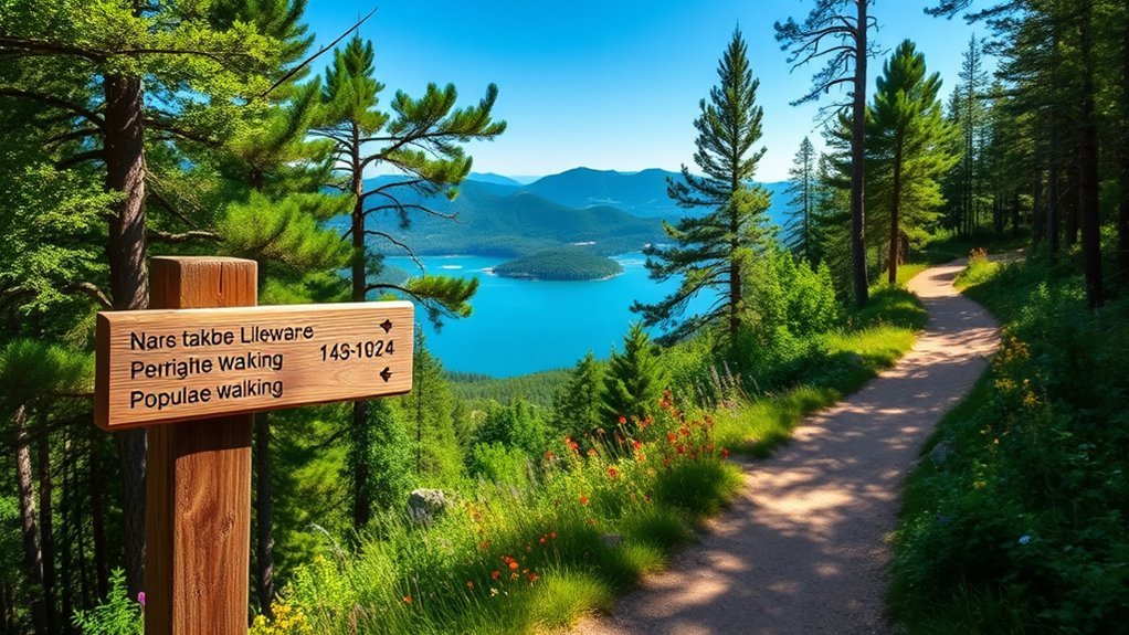 Hikers traveling along a long-distance mountain trail