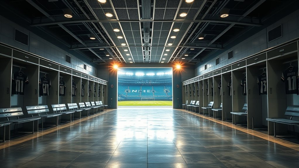 Behind The Scene Tours’ And Stadium Activation ...: Everything You Need to Know Tour group walking through the modern, illuminated player tunnel leading directly to the field at SoFi Stadium