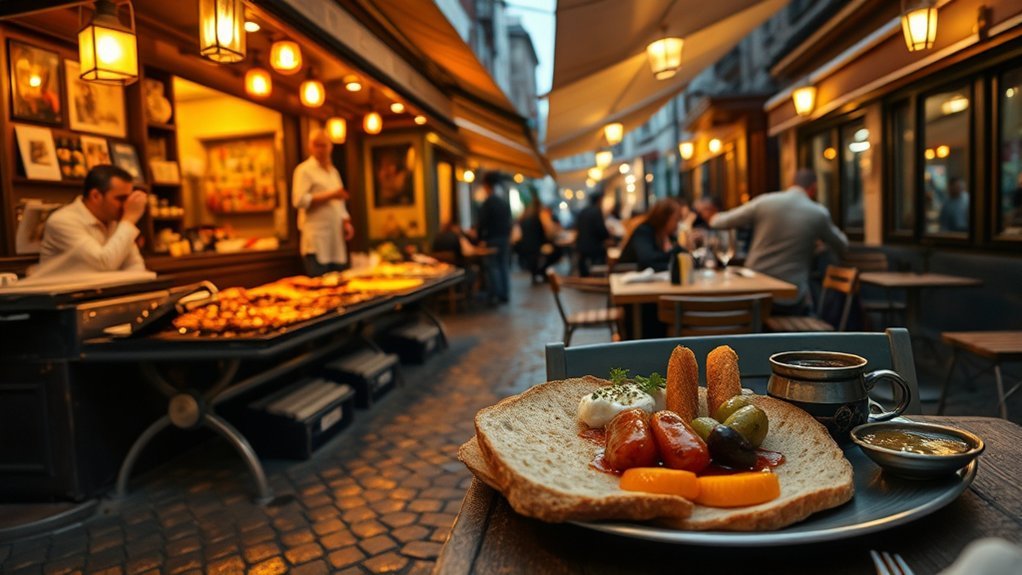 Traditional Turkish food in Karaköy, Istanbul