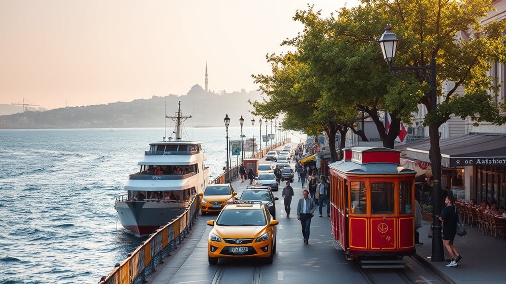 Istanbulbasian Side Areas: Everything You Need to Know Passengers crossing the Bosphorus Strait by public ferry toward the Asian side of Istanbul