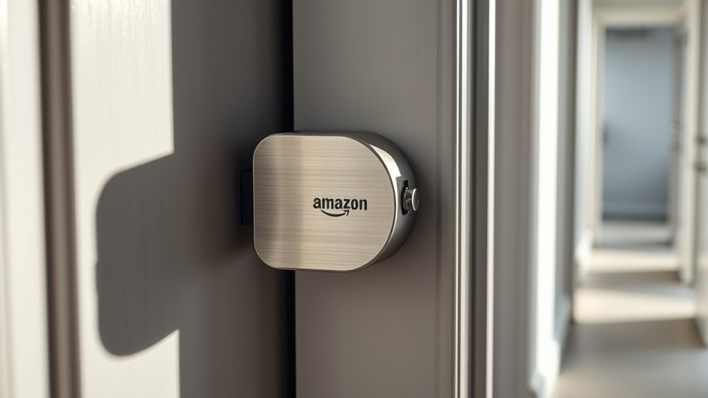 installing a tool-free portable lock on an inward-opening door