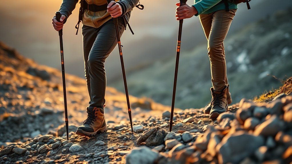 Are Tall Hiking Sticks Better Than Short Ones: Everything You Need to Know Hiker checking hiking stick length with the elbow bent about 90 degrees
