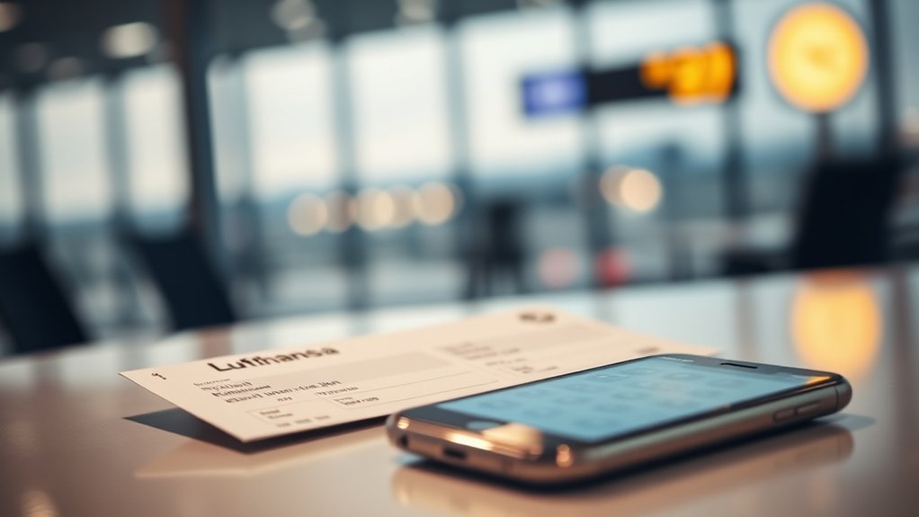 Comparison of flight number and booking reference on a Lufthansa itinerary