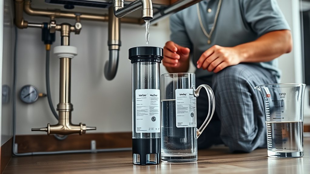 Selecting A Cost Effective Water Filtration System: Everything You Need to Know Diagram showing water-filter flow rate, capacity, and household demand