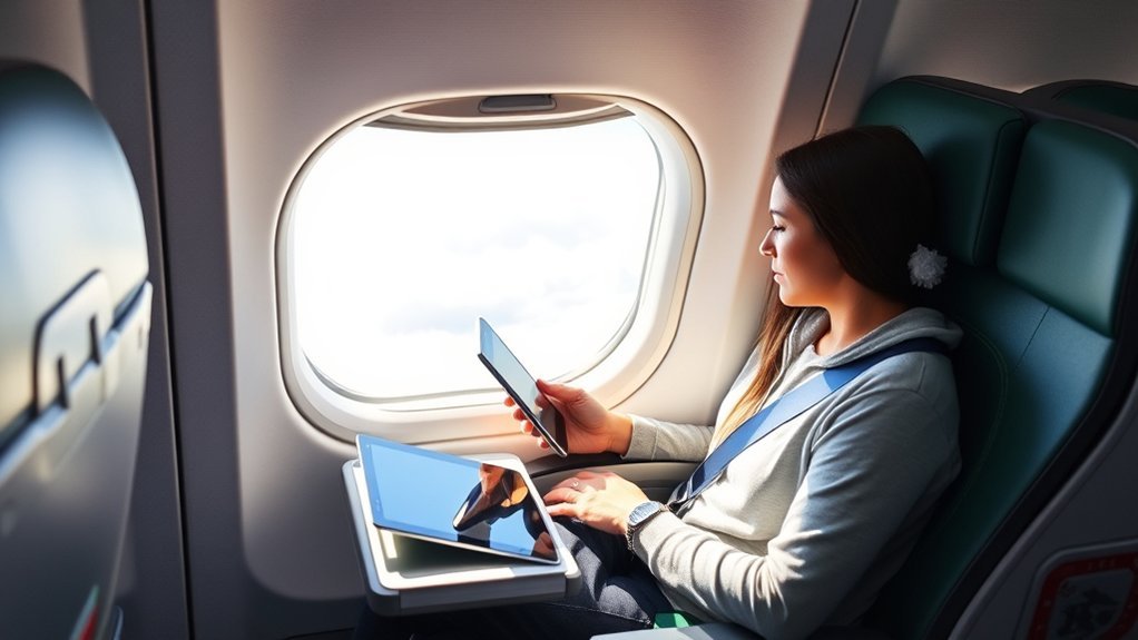 Is There Internet On Frontier Flights: Everything You Need to Know Frontier Airlines airplane cabin showing no Wi-Fi connectivity