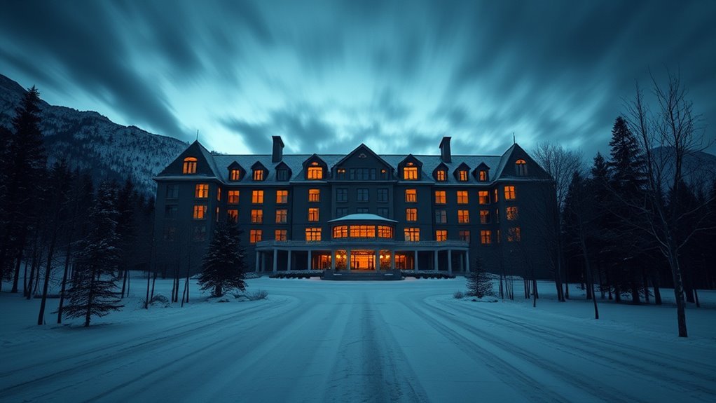 Dark hotel corridor symbolizing isolation and temptation in The Shining