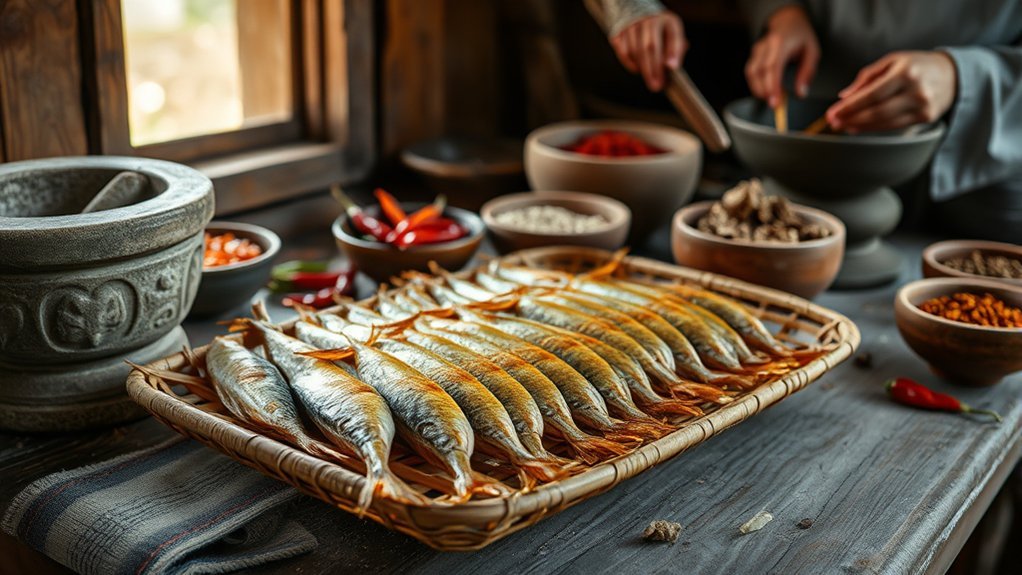 traditional Acehnese Engkot Keumamah dried tuna dish