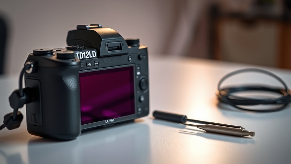 Toladrone TD12LCD Review 2026: Specs, Camera & Flight Toladrone TD12LCD 1080p camera with motorized angle adjustment