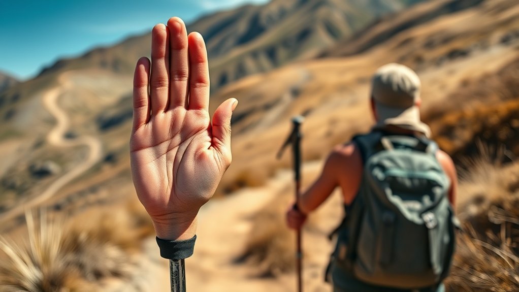 Swollen hands and fingers during a hike