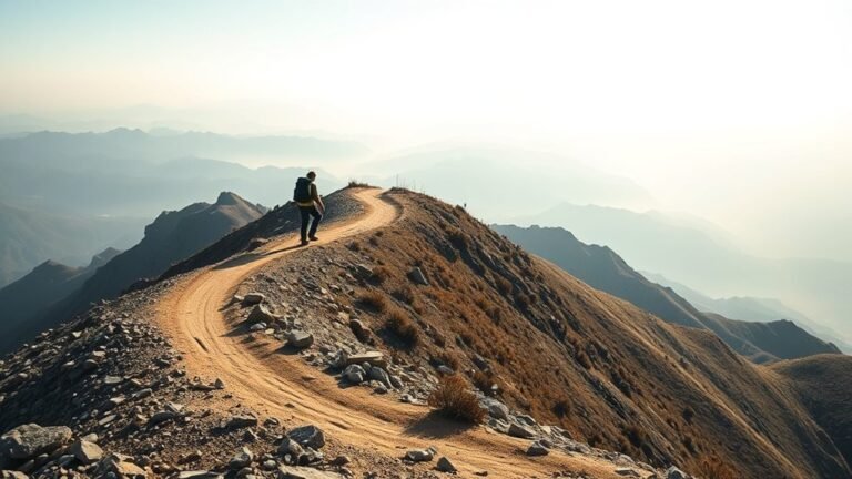 A Hiker Traverses A Set Of Switchbacks to Ascend: Travel Guide hiking switchbacks for ascent