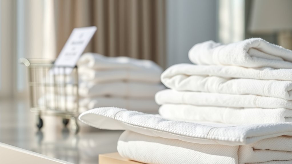 Hotel towel damage fee schedule and charge guidelines diagram