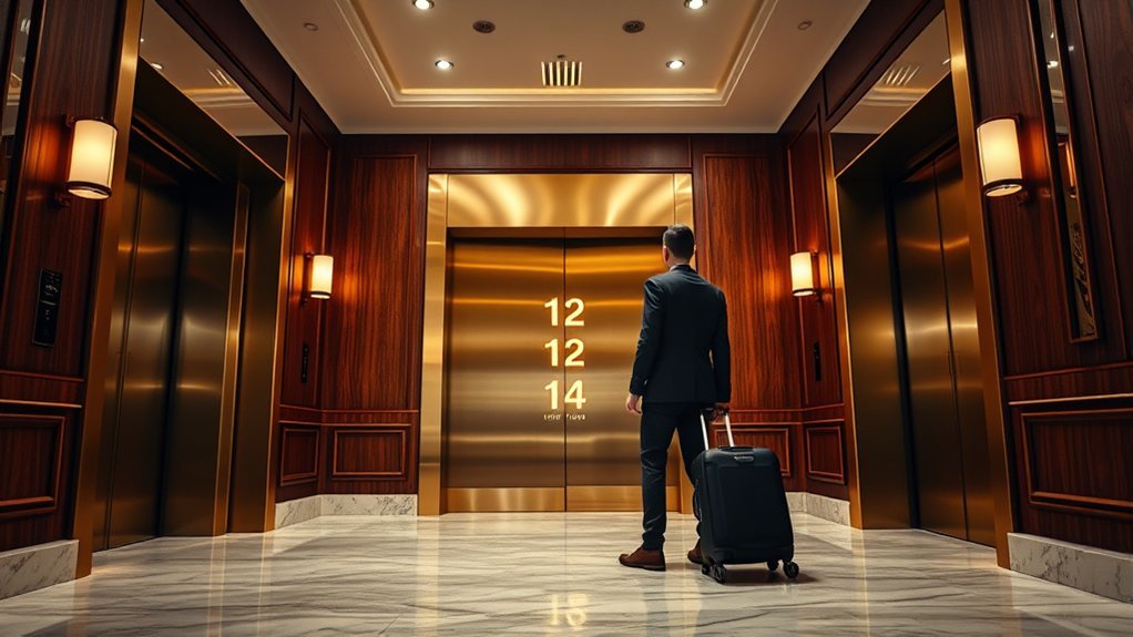 hotel elevator panel skipping the 13th floor