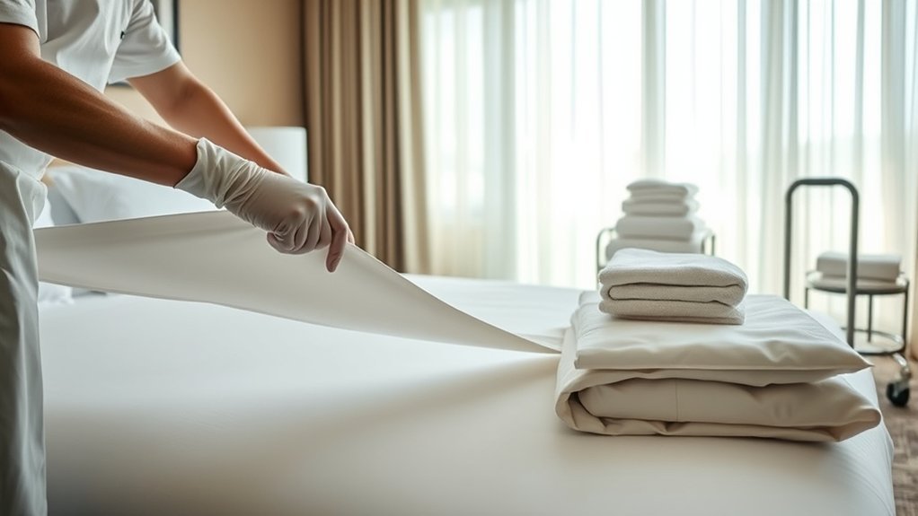 Do Hotel Housekeepers Change Bedsheets Everyday: Complete Hotel Guide hotel bed prepared with clean sheets for a new guest
