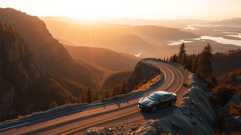Map and planning tools used to identify scenic driving routes