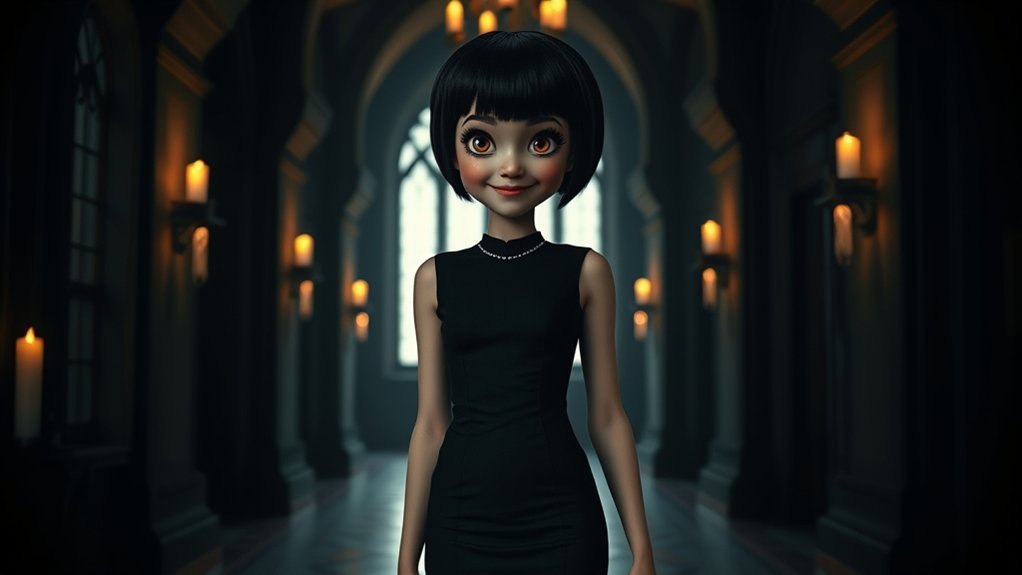 Selena Gomez Mavis: Everything You Need to Know Mavis Dracula standing confidently as a young vampire in Hotel Transylvania