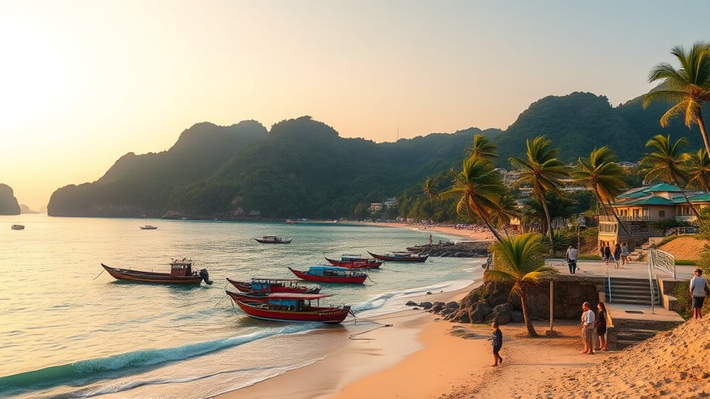 Beaches, coastal roads, fishing villages, and seafood experiences on Hon Son Island