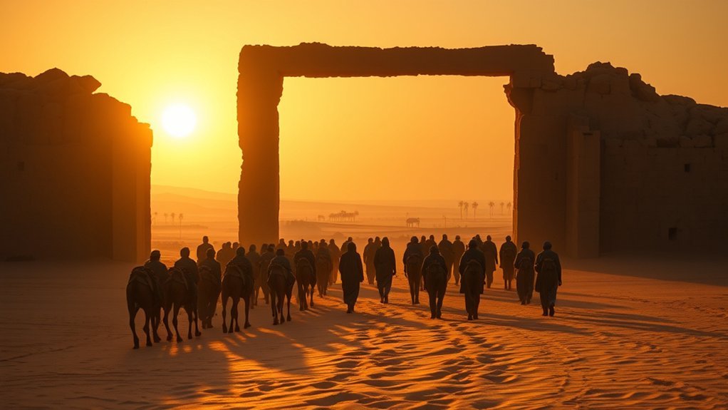 How Many People March Out From Egypt to Cannna: Travel Guide Illustration of the Israelites traveling from Egypt toward Mount Sinai