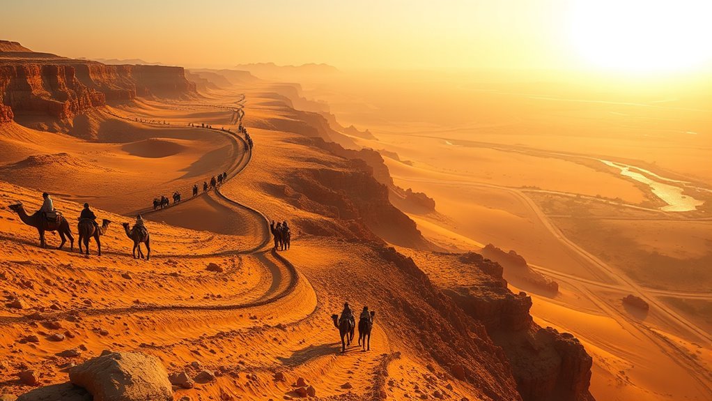 illustration of the biblical journey from Egypt toward Canaan