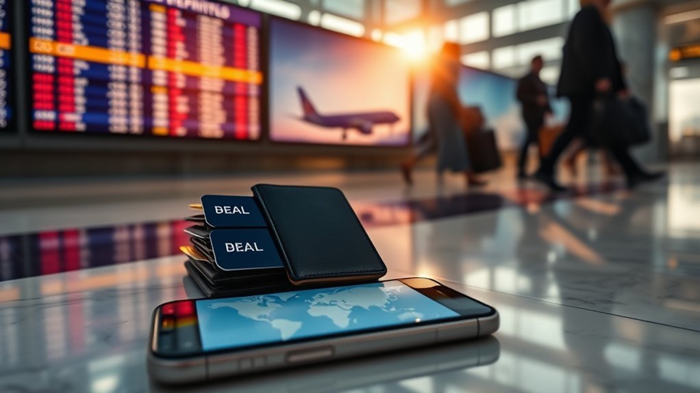 Traveler comparing current United Airlines flight deals
