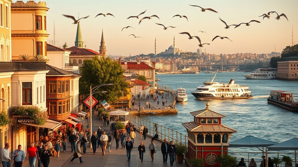 Istanbulbasian Side Areas: Everything You Need to Know Vibrant street scene with outdoor cafes and markets in Kadikoy on Istanbul's Asian side
