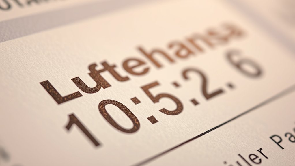 Lufthansa flight number displayed on boarding pass and app
