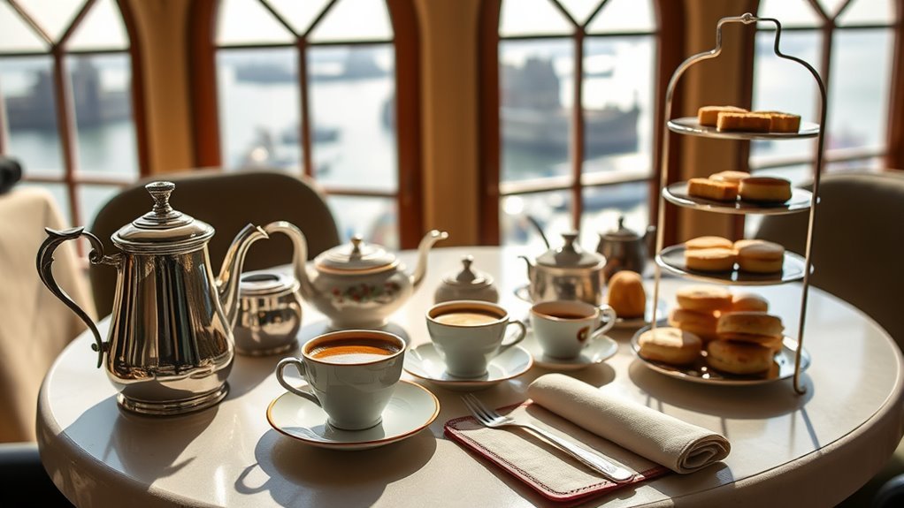 Coffee and tea service at The Taj Mahal Palace Mumbai