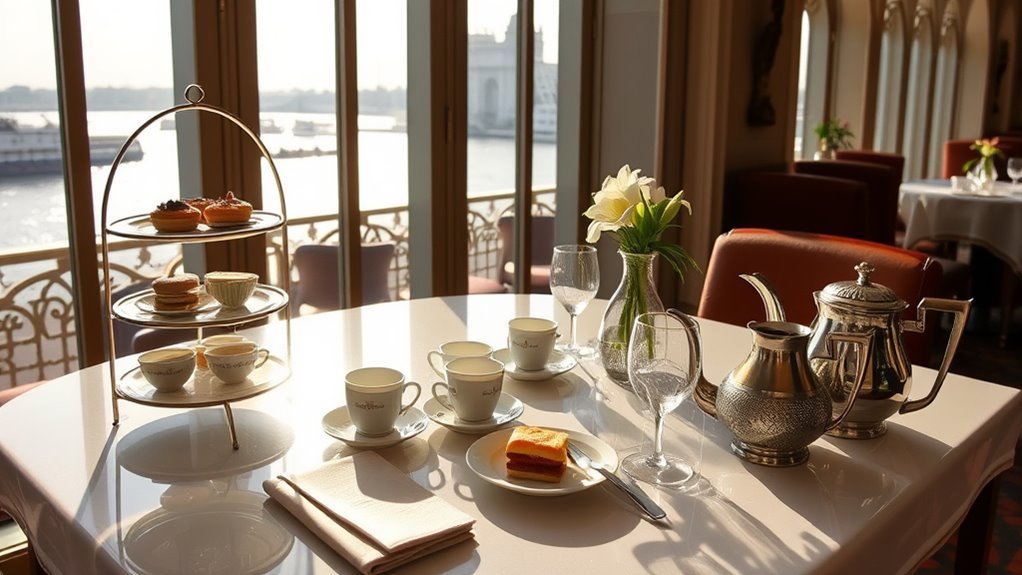 Afternoon tea service at Sea Lounge in The Taj Mahal Palace Mumbai